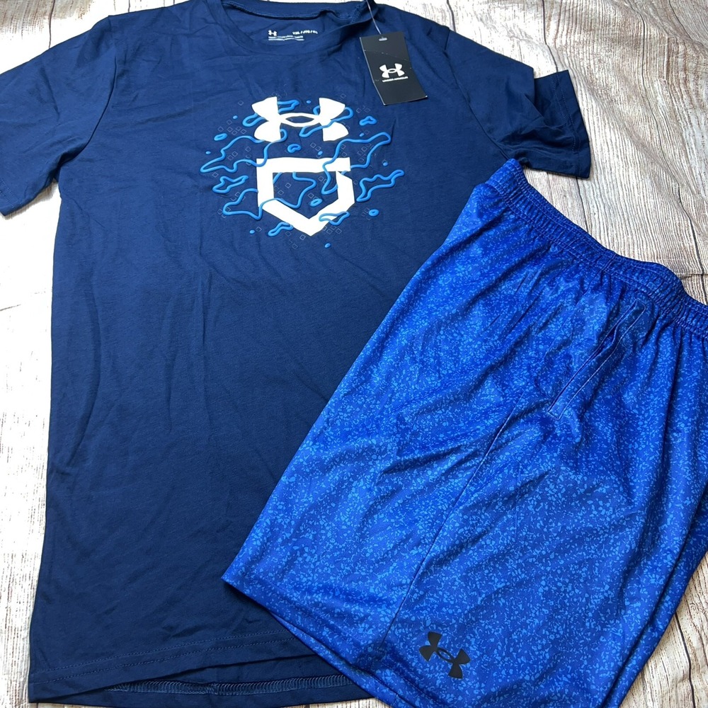 Under Armour Youth XL (18/20) Navy Blue Baseball Outfit Set NEW